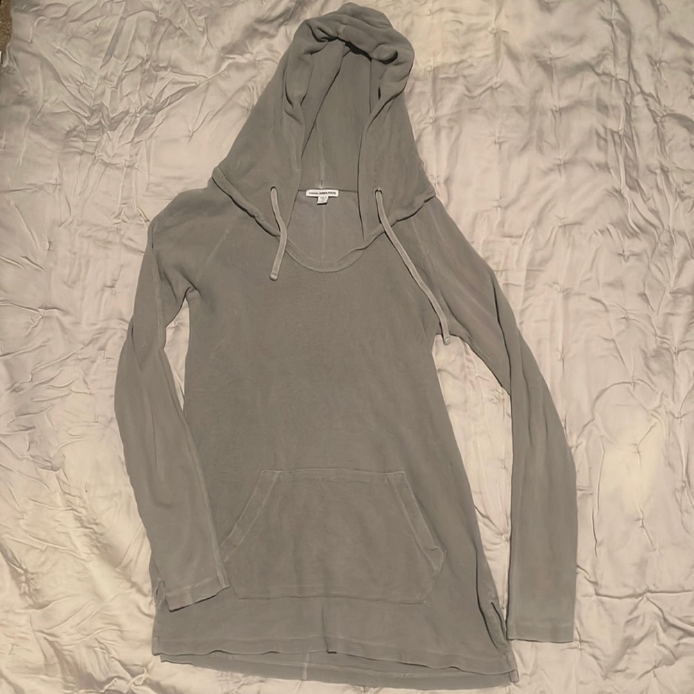 James Perse, light gray pullover hoodie. Size 2 (women’s M/L)